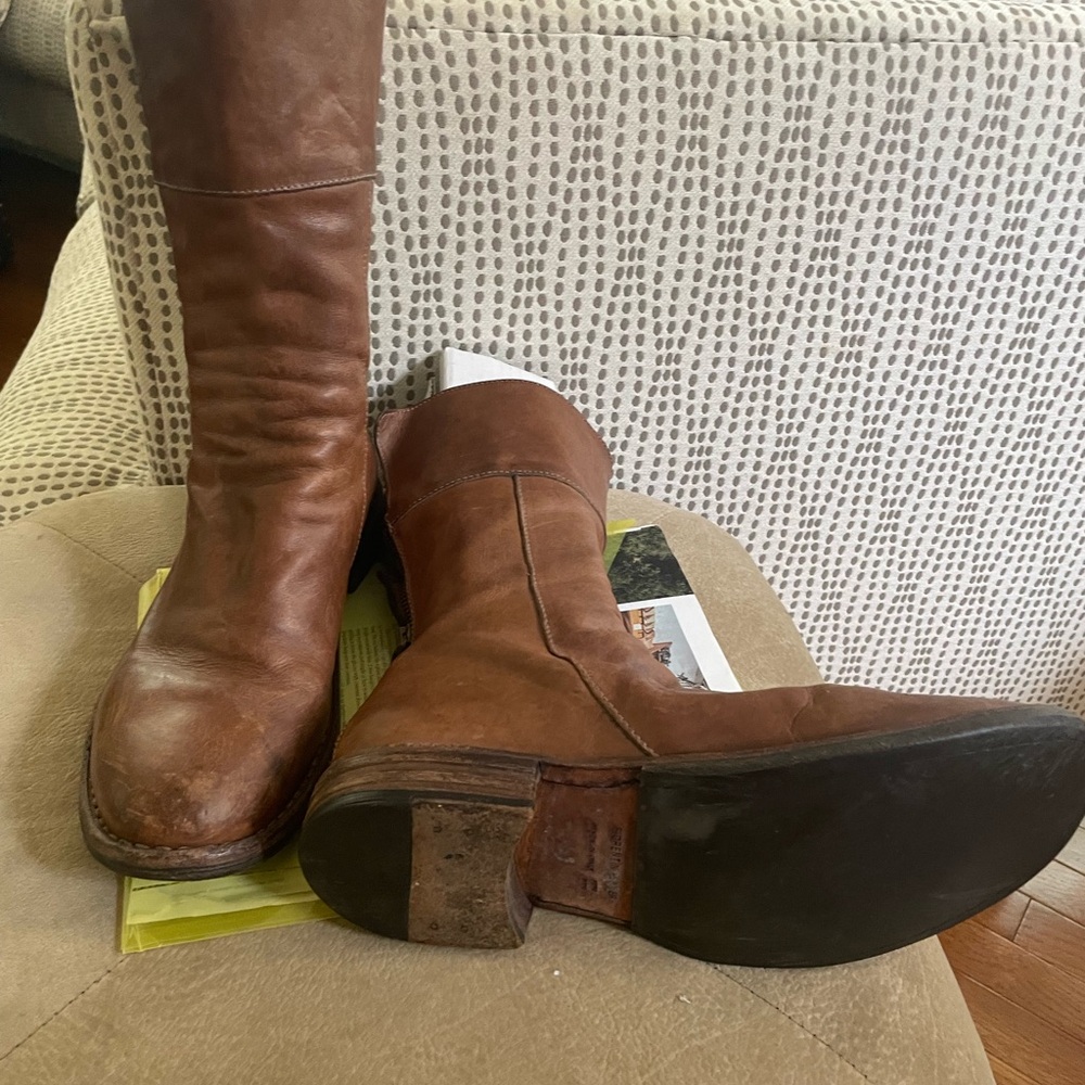 Fiorentini + Baker Dark Brown Leather Boots. These are unisex, size 10 women, 41 - Picture 3 of 5